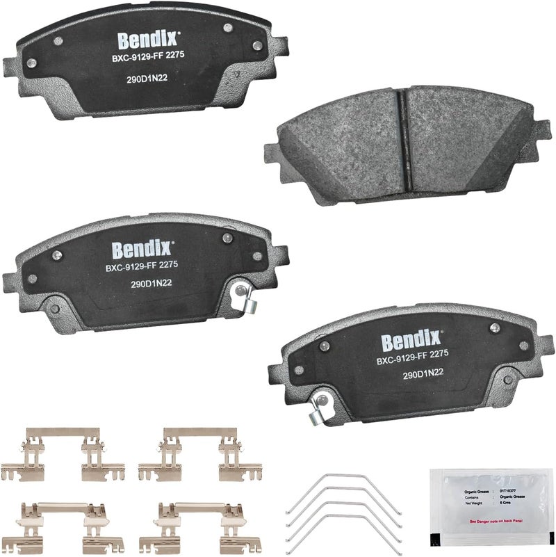 Bendix Priority1 CFC2275 Ceramic Front Brake Pads for Mazda 3 2018-2014, 3 Sport 2017-2014, CX-3 2022-2016, CX-30 2024-2020 - Image 1